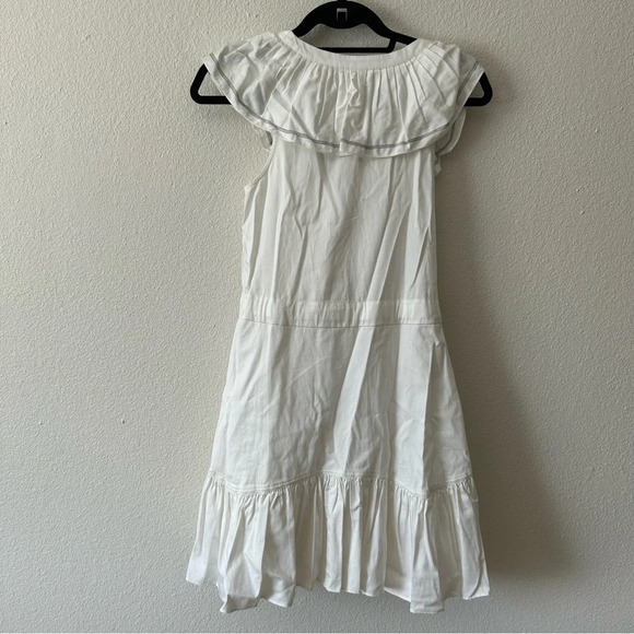 Ramy Brook arsola mini ruffle sun Dress White Size small. New with tags - Picture 10 of 14